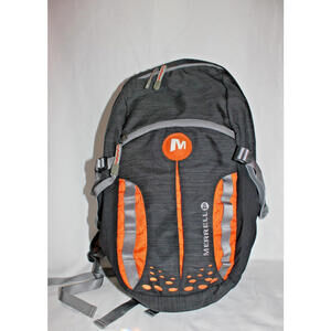 Merrell Scora Backpack Laptop Sleeve Black with Orange Gray Details Discontinued